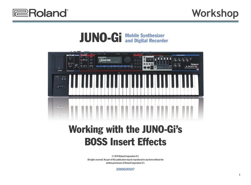 Roland JUNO-Gi User manual