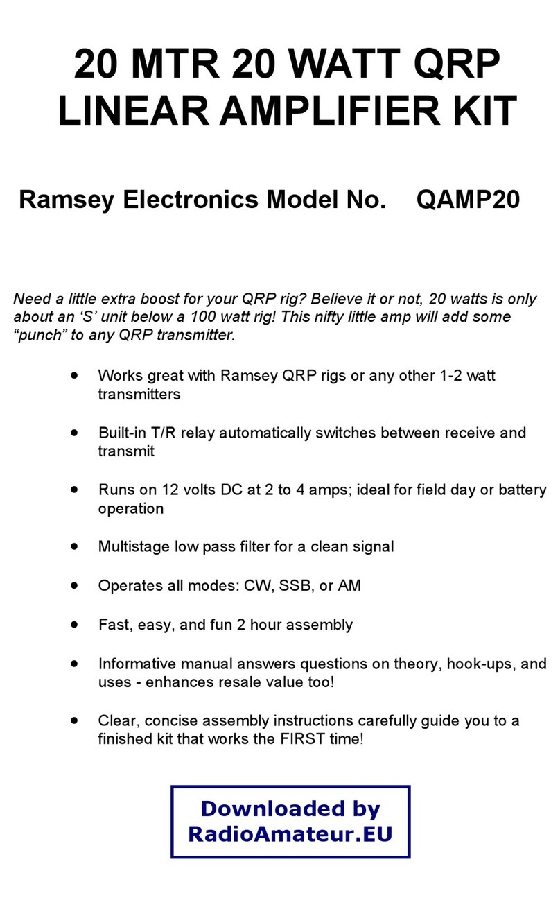 Ramsey Electronics QAMP20 User guide