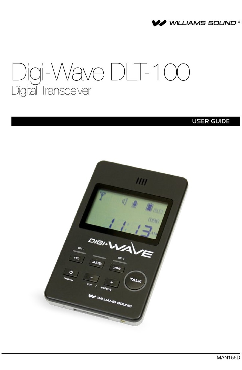 Williams Sound Digi-Wave DLT-100 User manual