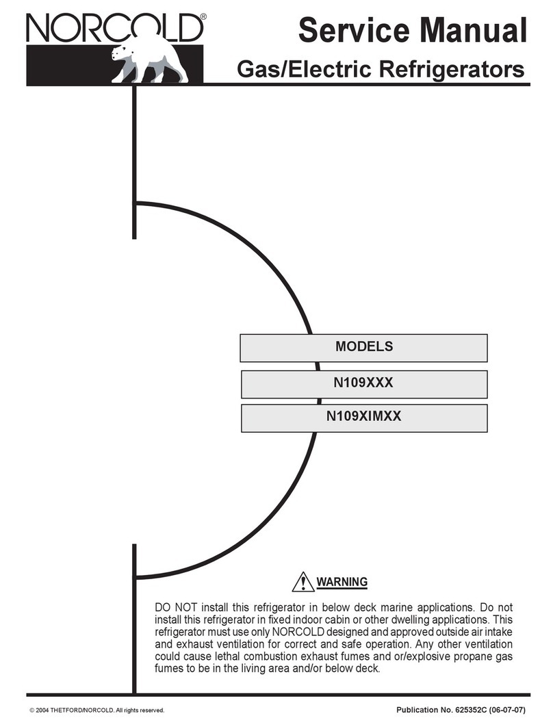 Norcold N109X Series Service manual