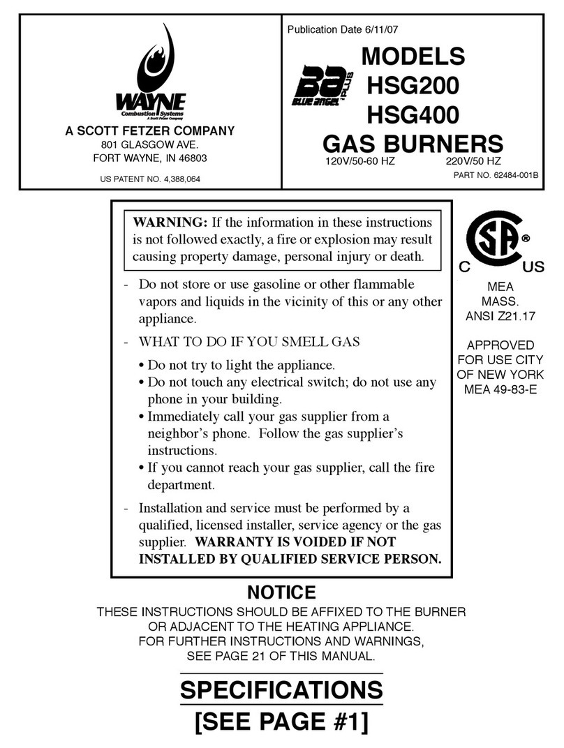 Wayne HSG200 instruction manual