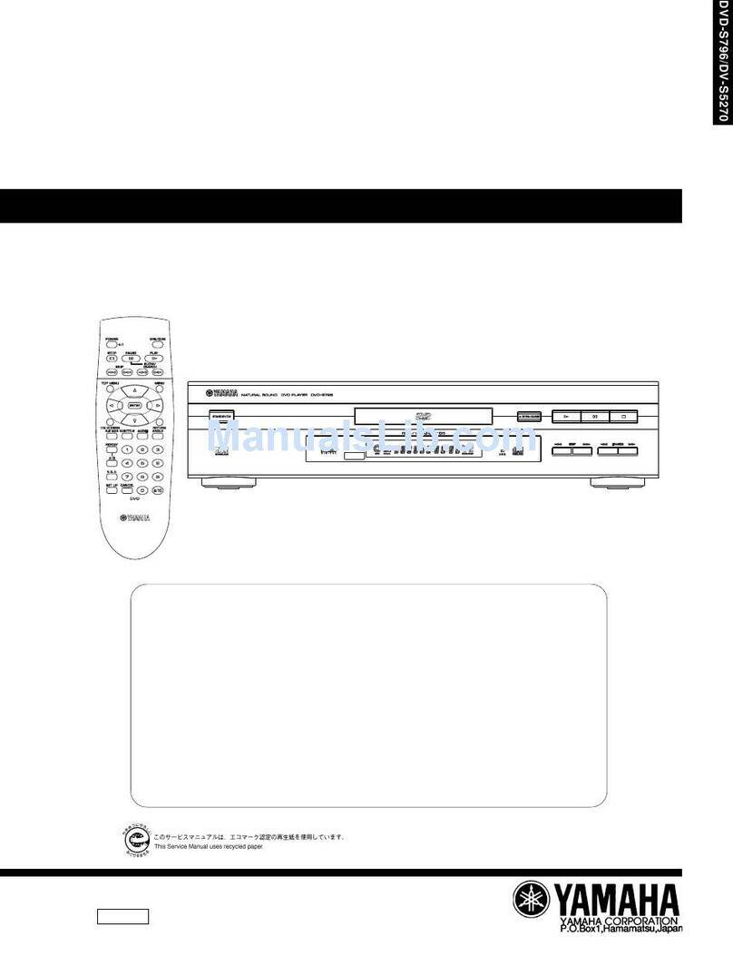 Yamaha DV-S5270 Service manual