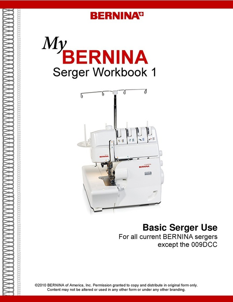 Bernina Serger User manual