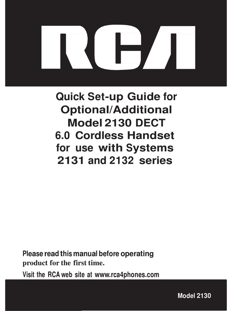 RCA 2130 DECT User manual