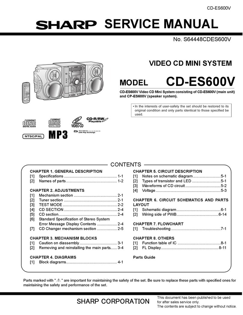 Sharp CD-ES600V User manual Sharp CD-ES600V User manual