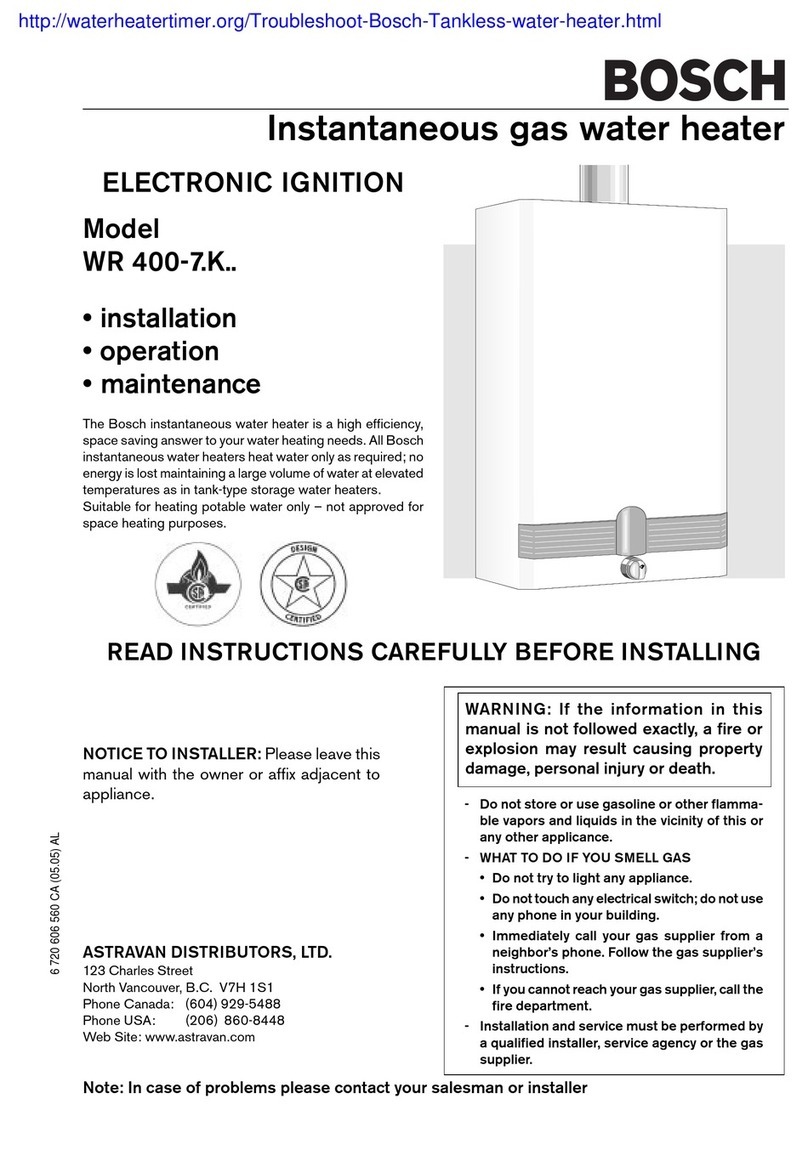 Bosch WR 400-7.K Series Installation & operation manual