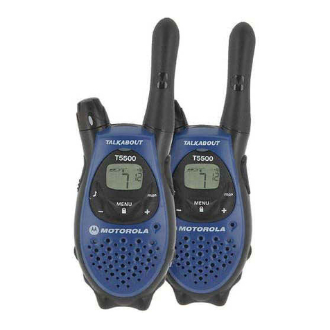 Motorola TALKABOUT T5500 Use and care manual