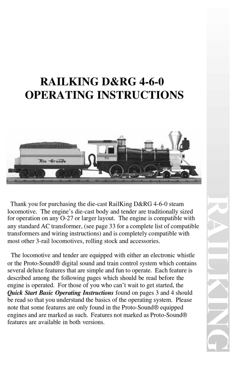 Rail King D&RG 4-6-0 operating instructions