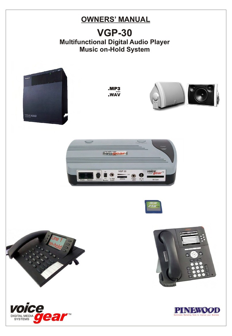 VoiceGear VGP-30 owner's manual