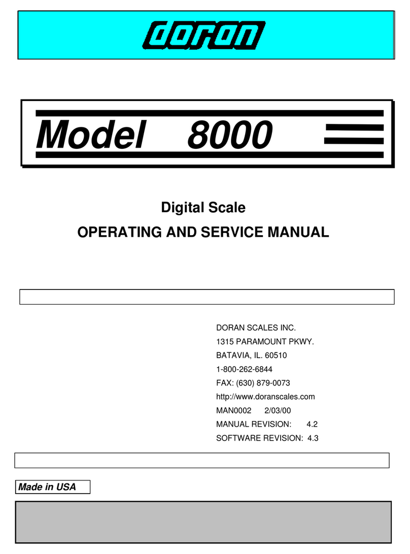 Doran 8000 Operating and service manual