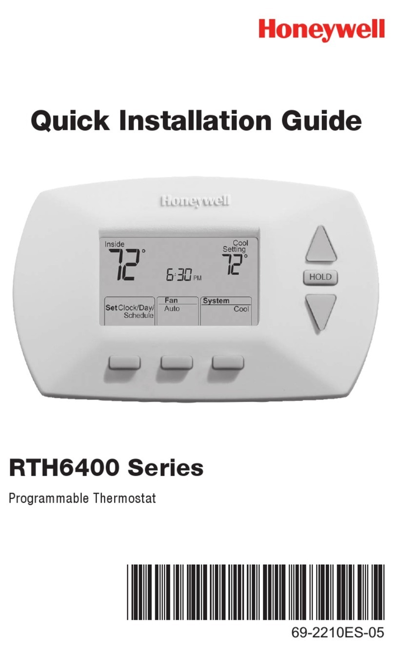 Honeywell RTH6400 Series User manual