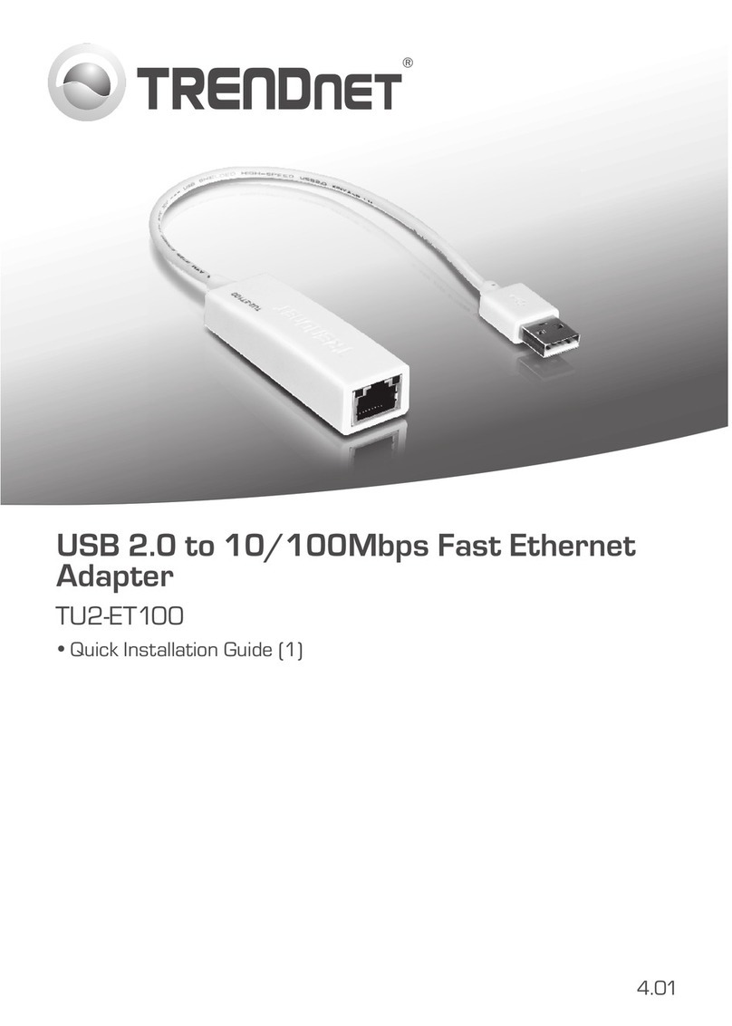 TRENDnet TU2-ET100 User manual