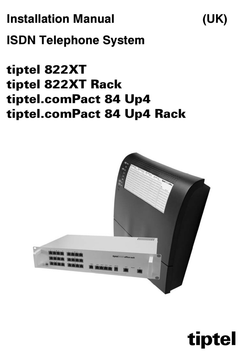 TIPTEL 822XT installation manual