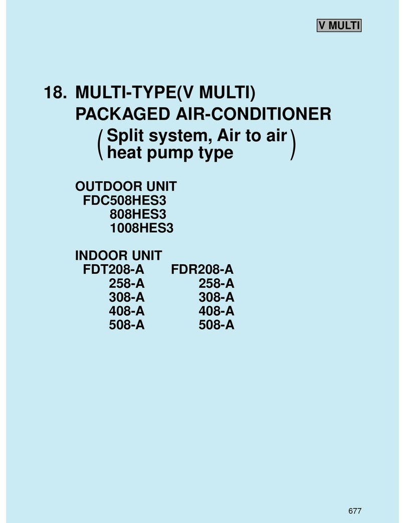 Mitsubishi Heavy Industries FDC508HES3 User manual Mitsubishi Heavy Industries FDC508HES3 User manual