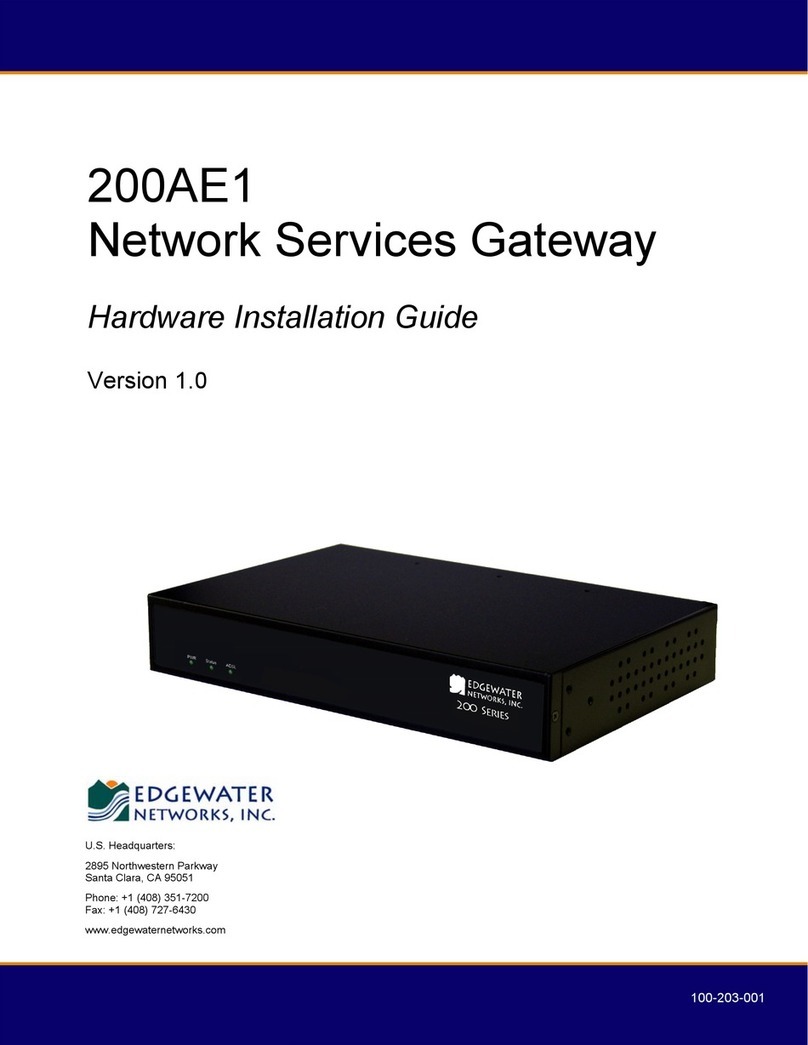Edgewater Networks 200AE1 User manual Edgewater Networks 200AE1 User manual