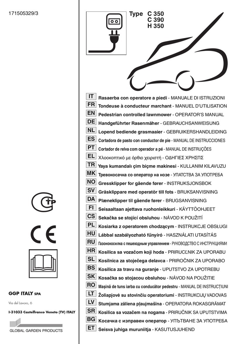 GGP ITALY SPA C350 Operator's manual GGP ITALY SPA C350 Operator's manual