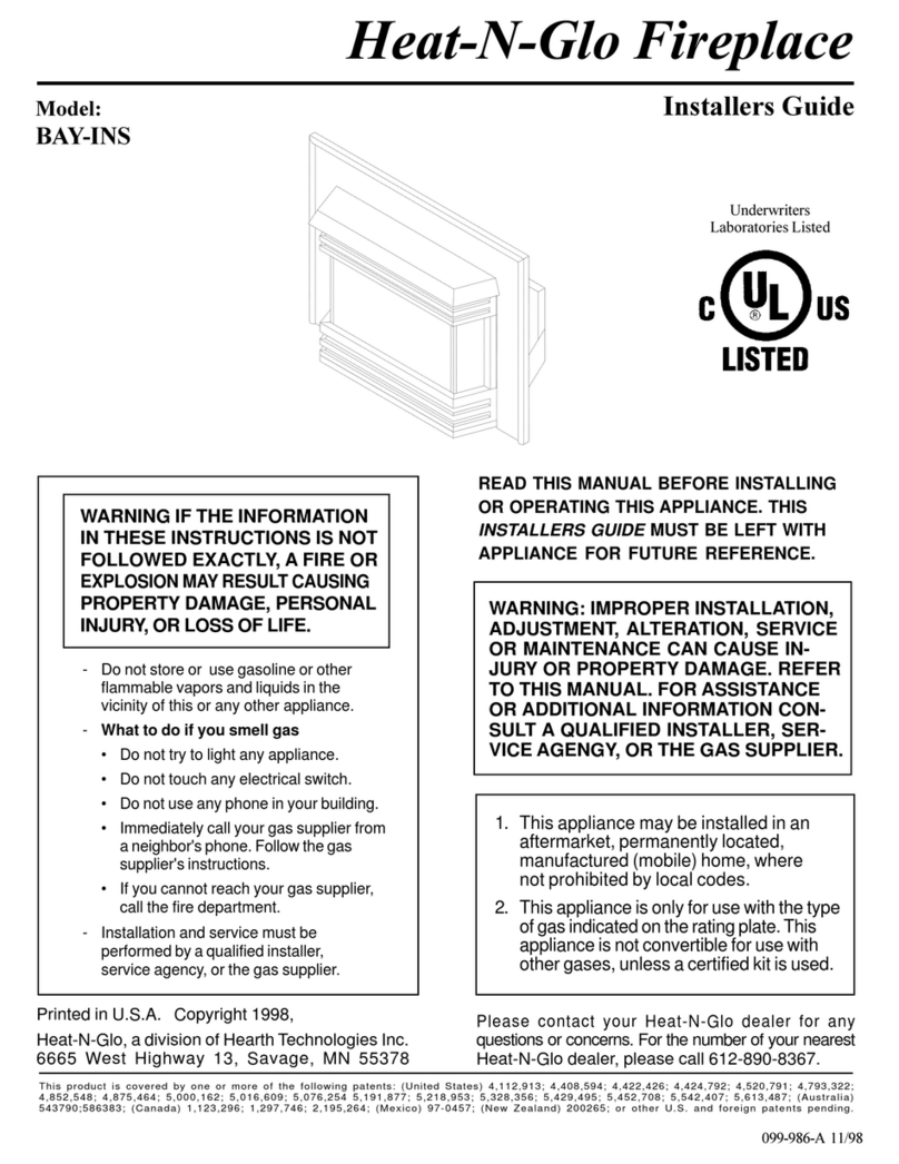 Heat-N-Glo BAY-INS Installer's guide