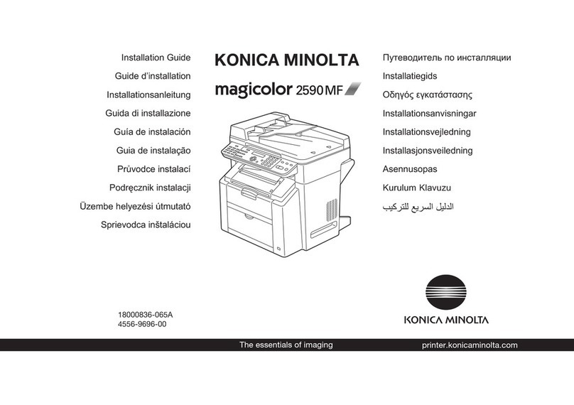Konica Minolta Magicolor 2590 MF installation guide