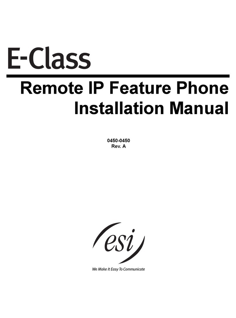ESI E-Class installation manual