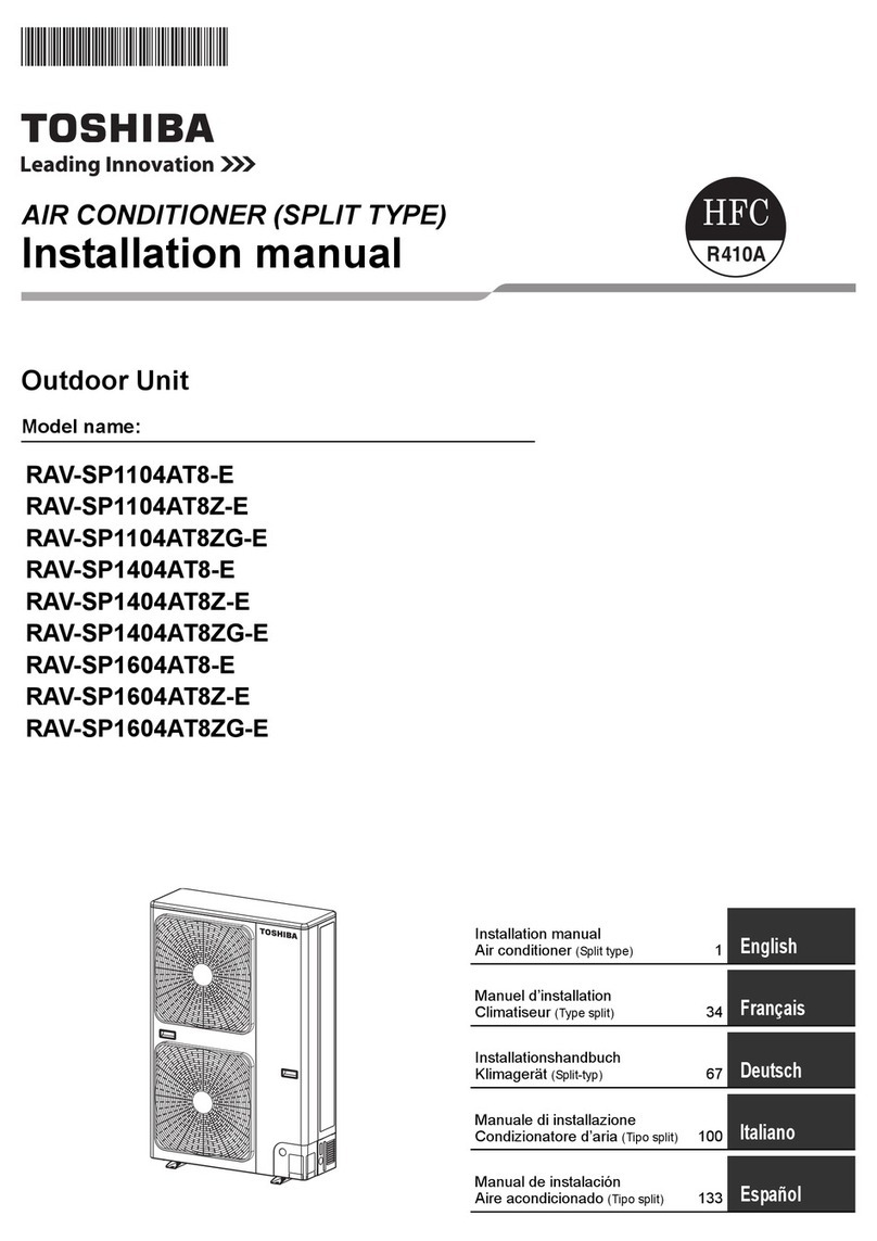 Toshiba RAV-SP1104AT8-E User manual