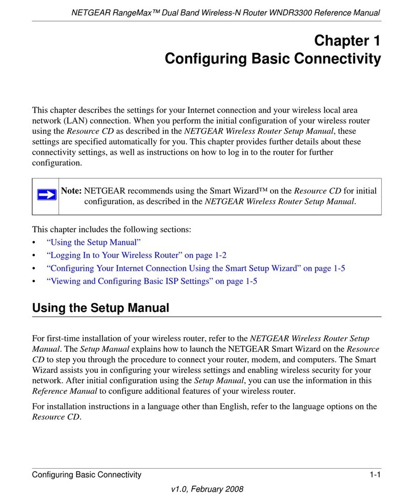 NETGEAR RANGEMAX WNDR3300 User manual