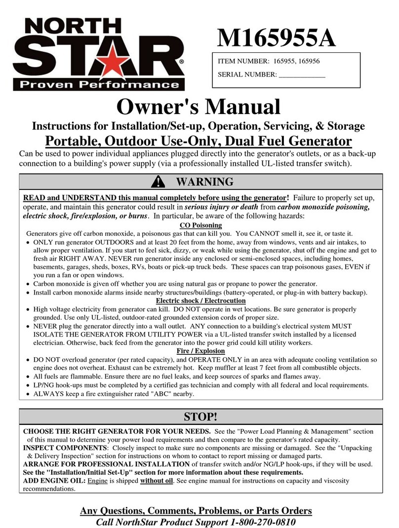 North Star M165955A owner's manual
