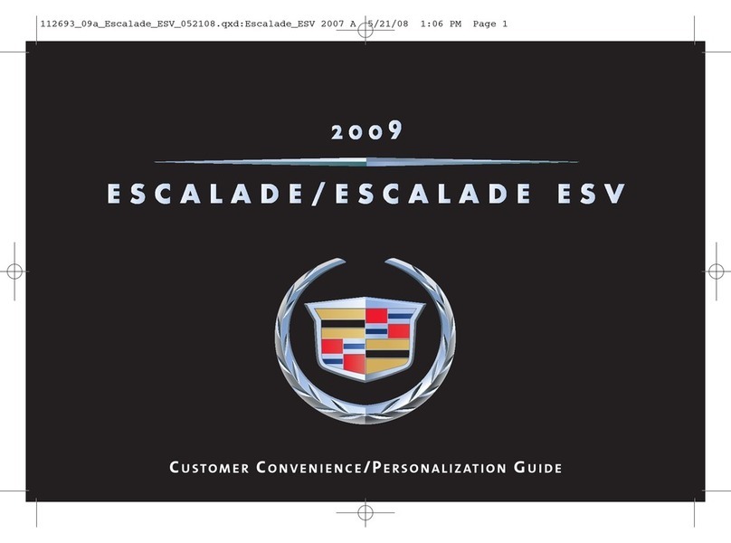 Cadillac ESCALADE - BROCHURE 2009 User manual