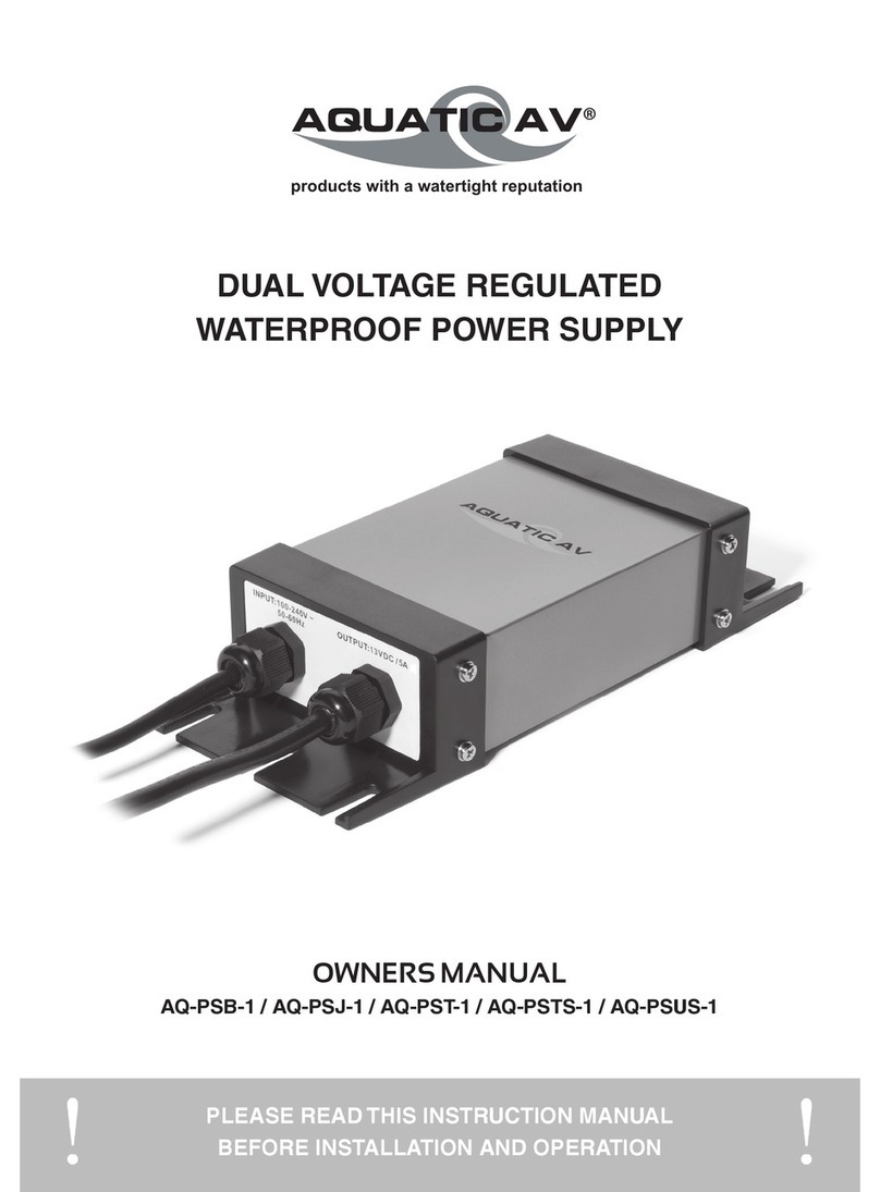 Aquatic AQ-PSB-1 owner's manual