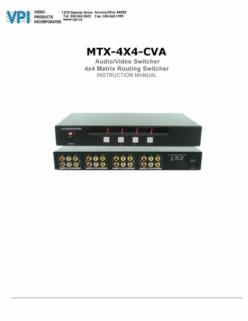 VPI MTX-4X4-CVA instruction manual