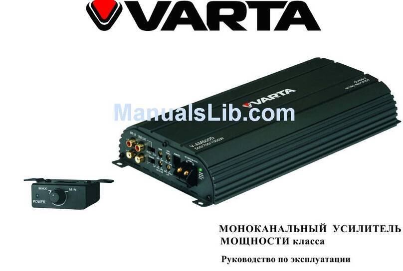 Varta V-AM500D instruction manual