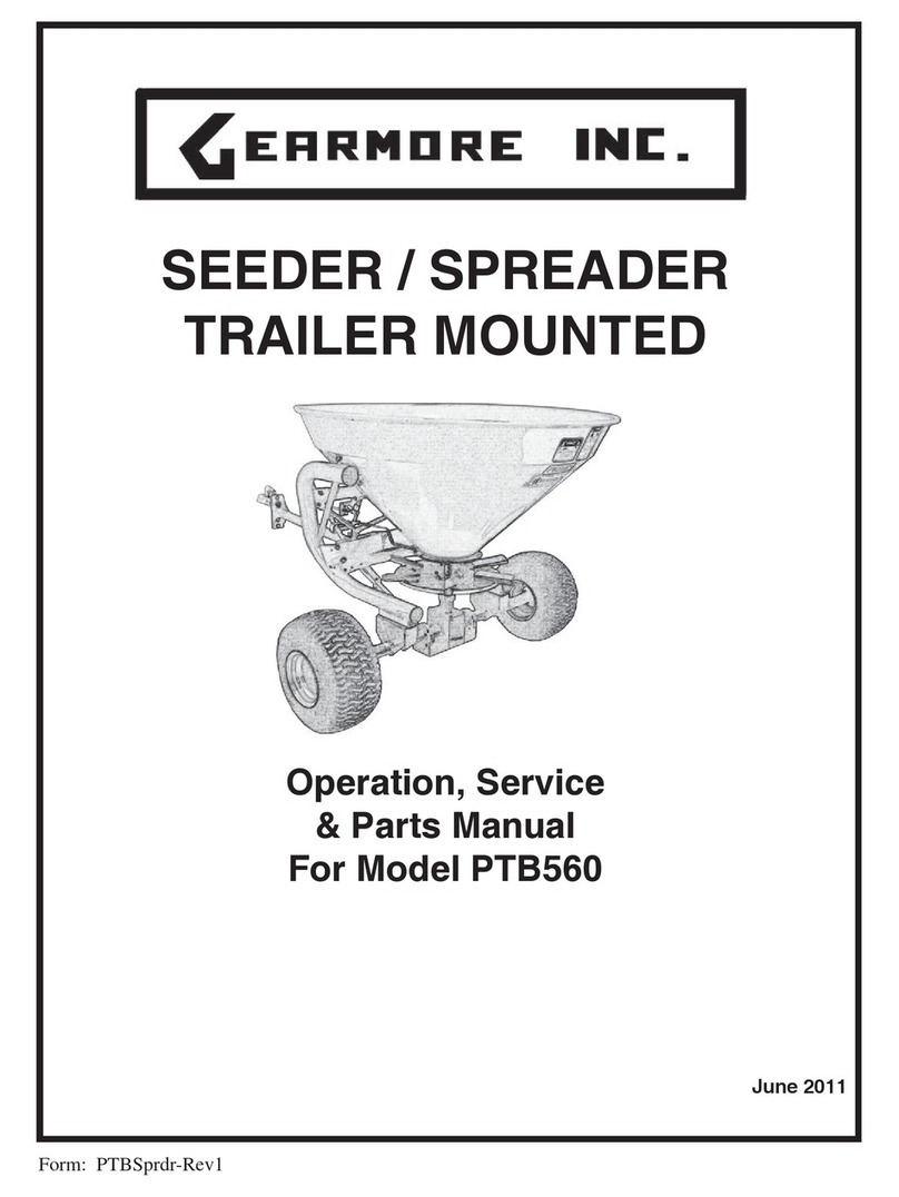 Gearmore PTB560 Operation, service & parts manual