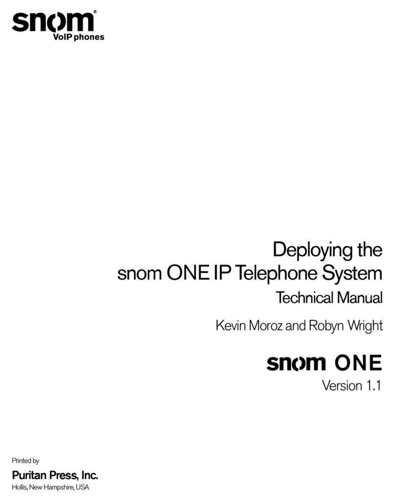 Snom ONE IP User manual