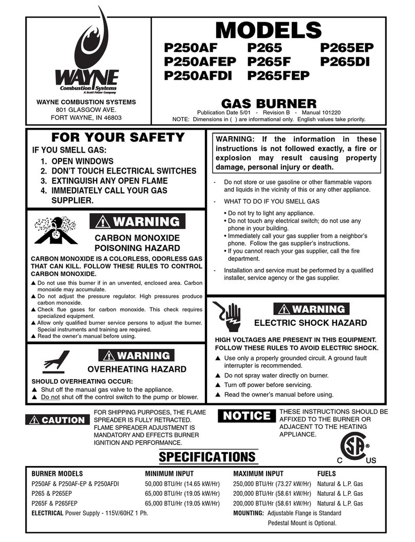 Wayne P265DI User manual