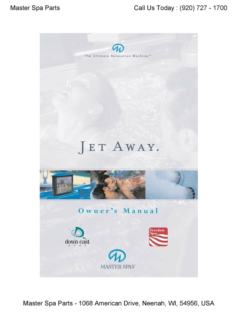 Master Spas jet Away User manual Master Spas jet Away User manual