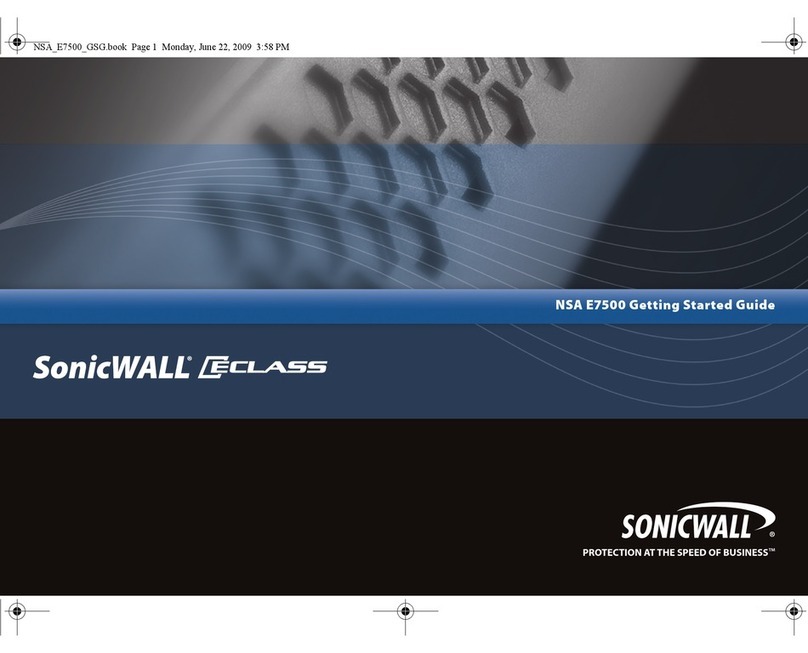 SonicWALL NSA E7500 User manual