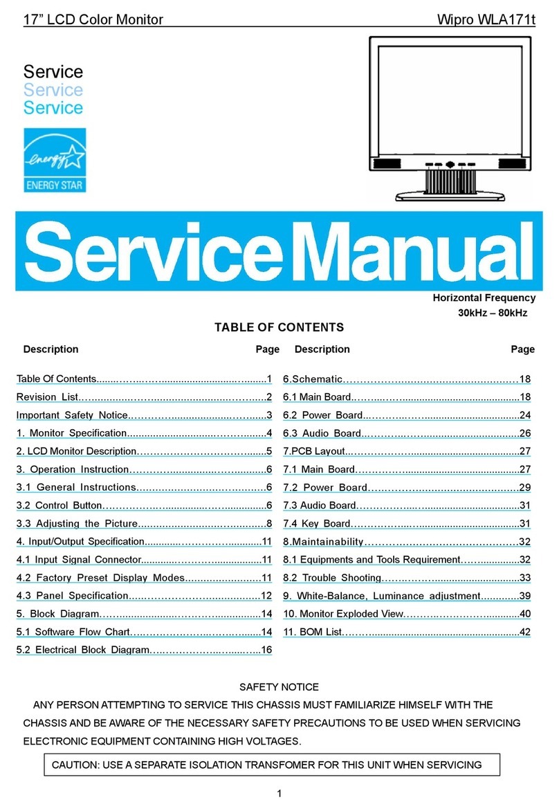 AOC Wipro WLA171t User manual
