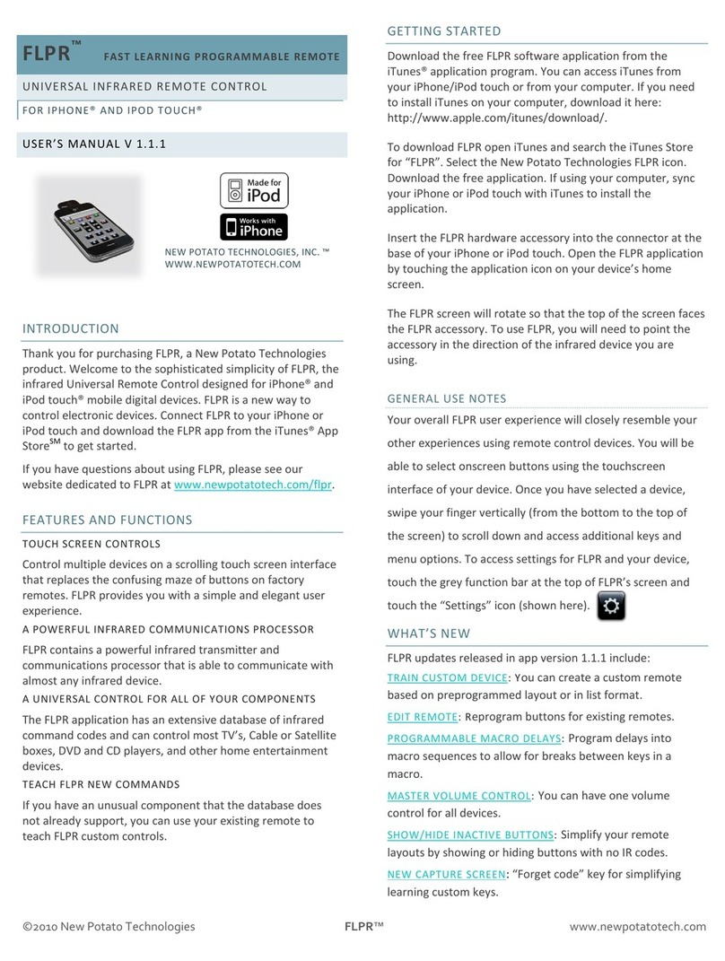 newpotato technologies FLPR user manual
