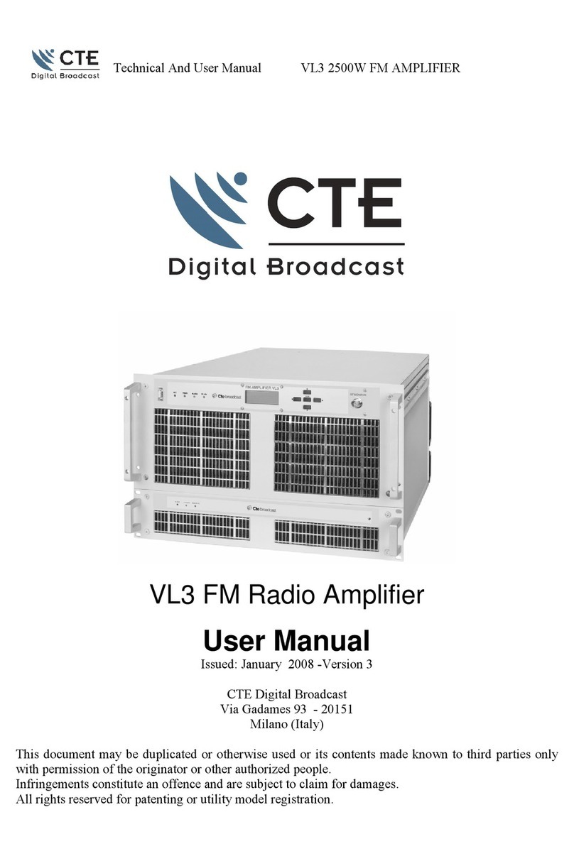 CTE VL3 FM user manual