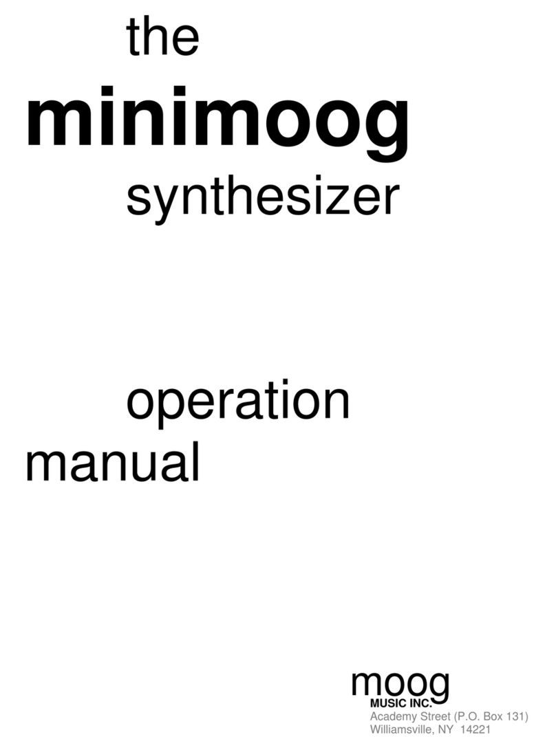 Moog Minimoog User manual