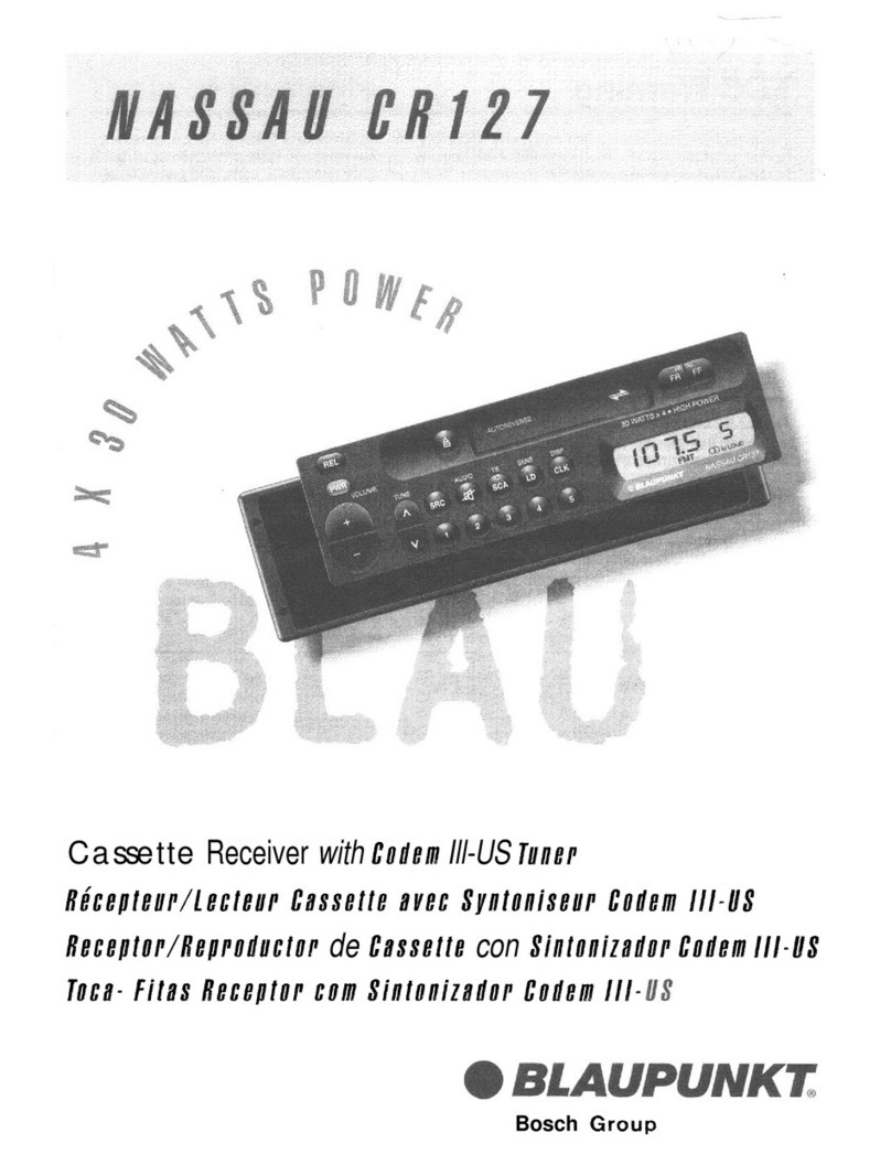 Blaupunkt NASSAU CR127 User manual