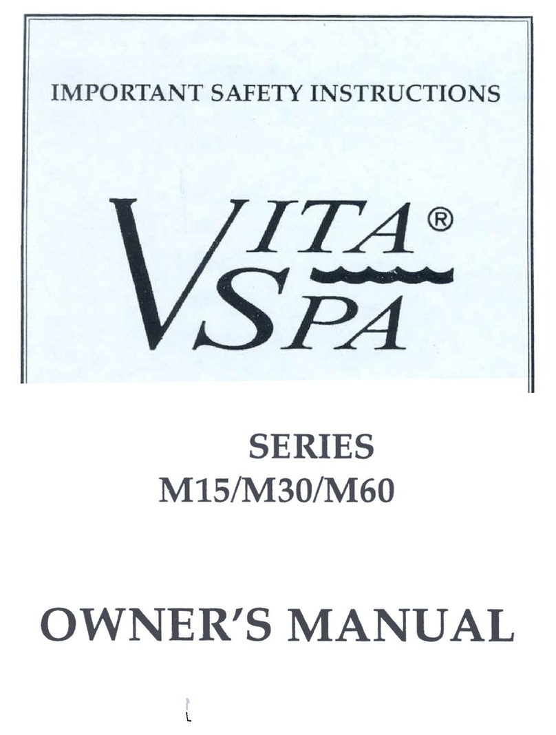 Vita Spa M15 Series instructions