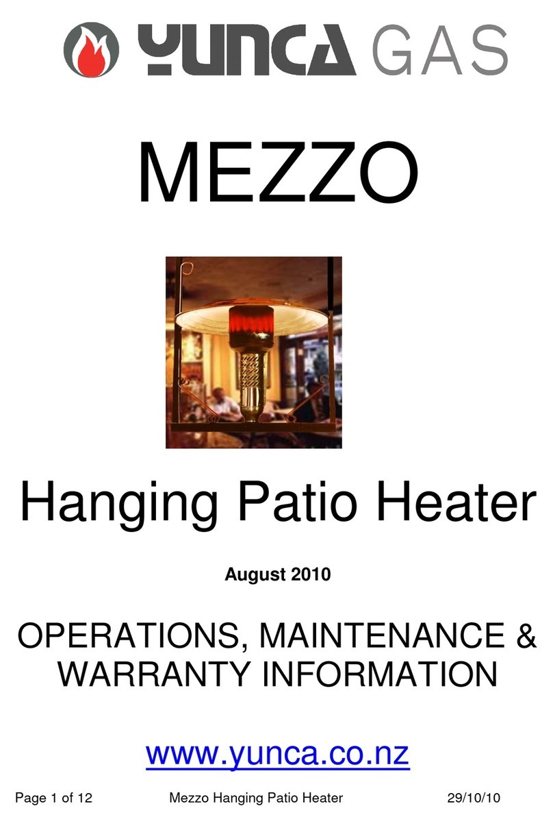 Yunca Gas MEZZO Operations, maintenance & warranty information