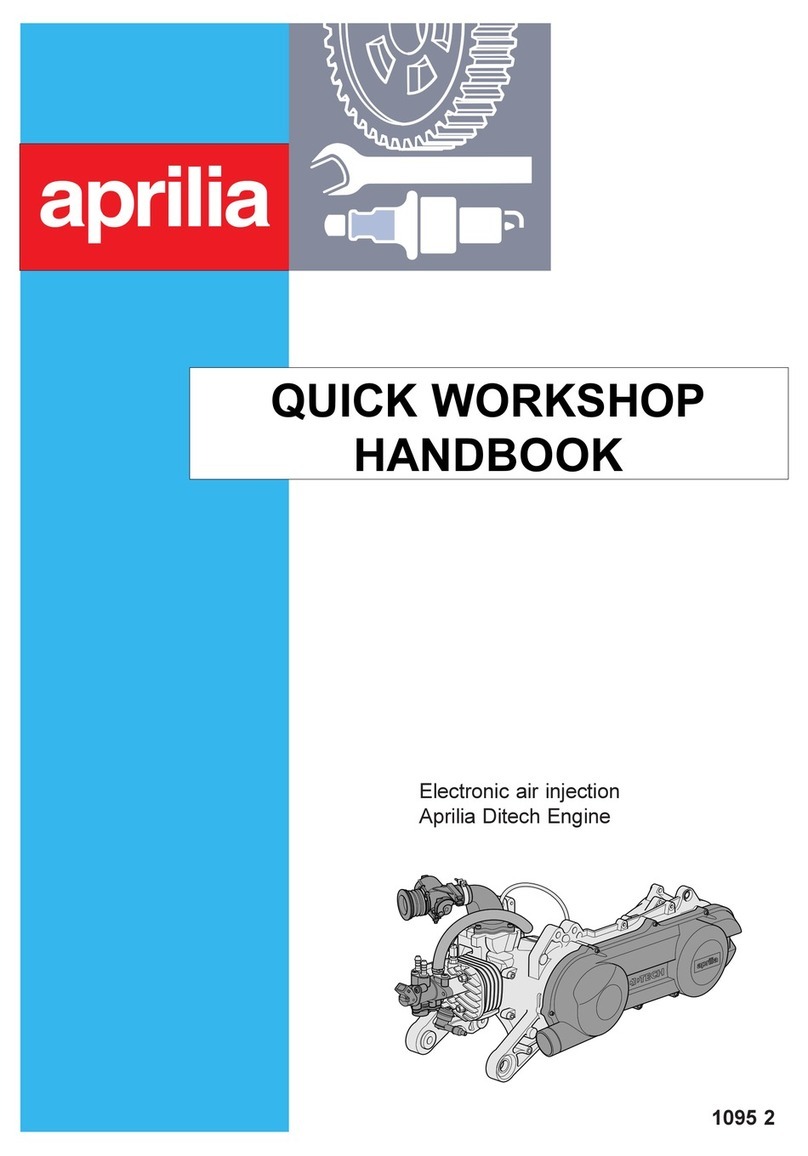 APRILIA Air-injection 50 cc Quick workshop handbook
