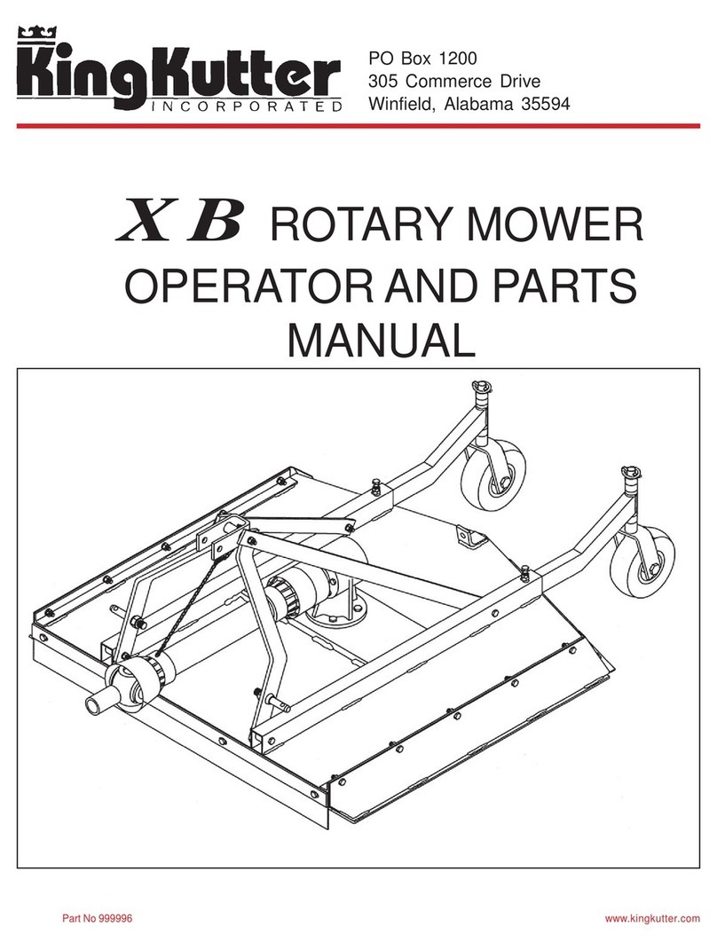 KingKutter XB Operator and parts manual