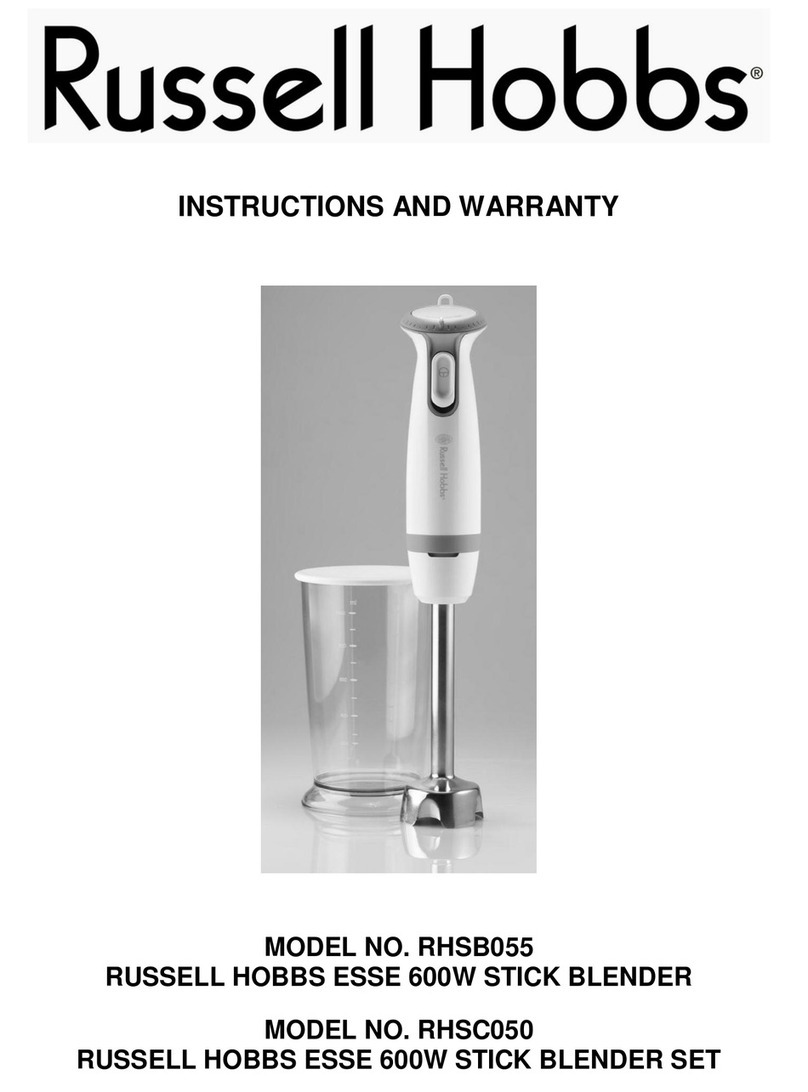 Russell Hobbs RHSB055 Installation guide