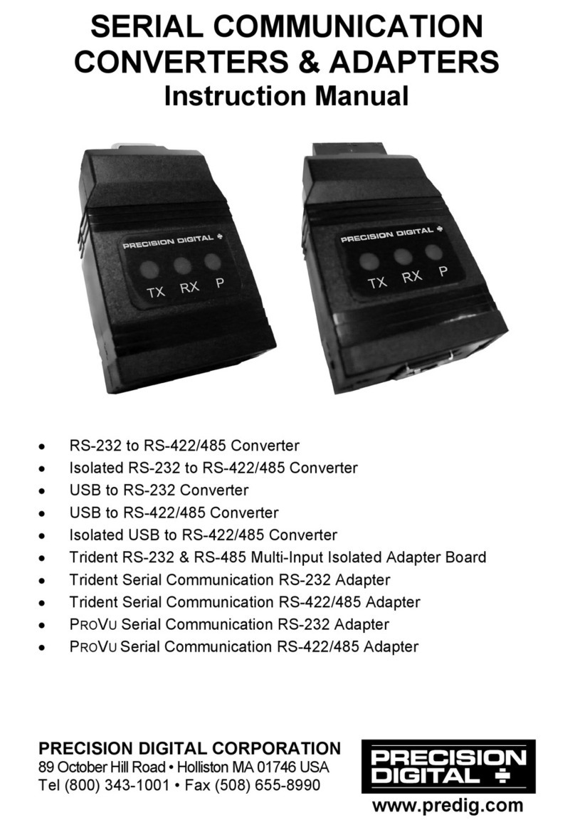 PRECISION DIGITAL PDA1200 User manual