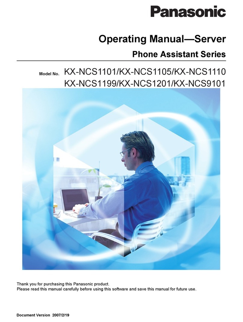 Panasonic KX-NCS1101 operating manual