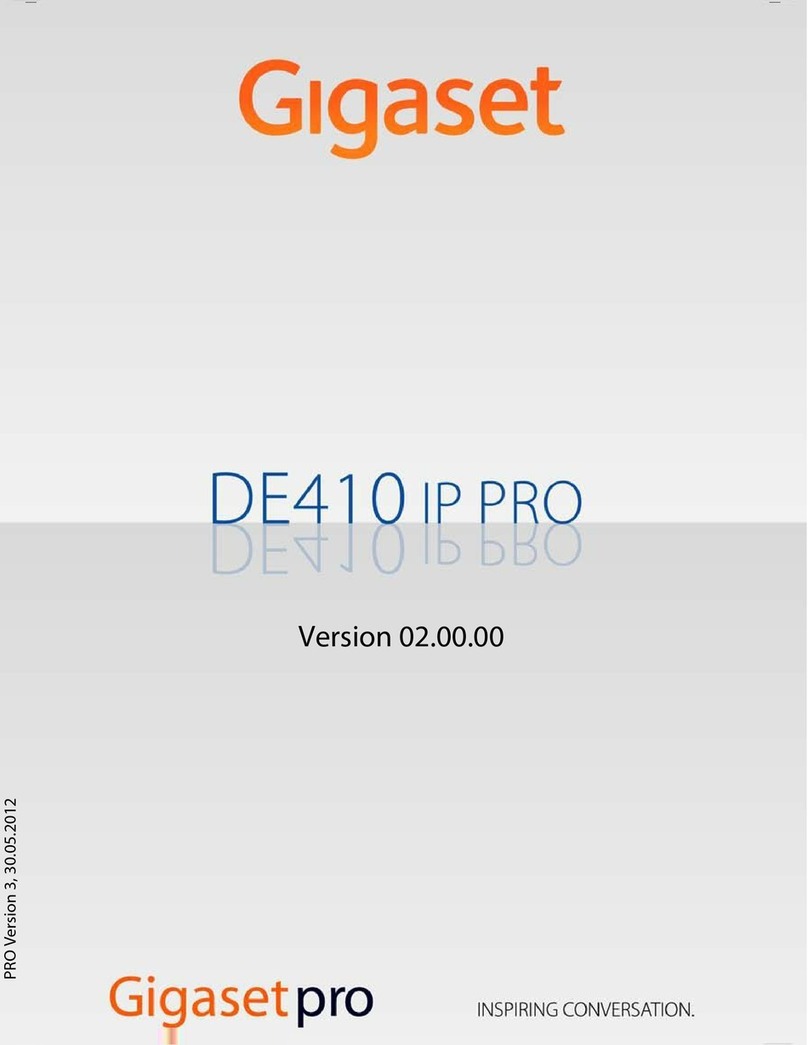 Gigaset DE410 IP Pro User manual Gigaset DE410 IP Pro User manual