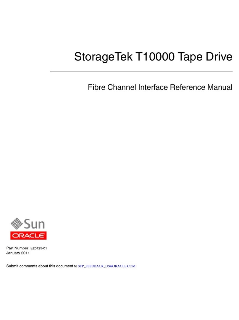 Sun Oracle Storage Tek T10000 Reference manual
