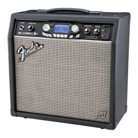 Fender G-DEC 3 Thirty & Fifteen quick start guide